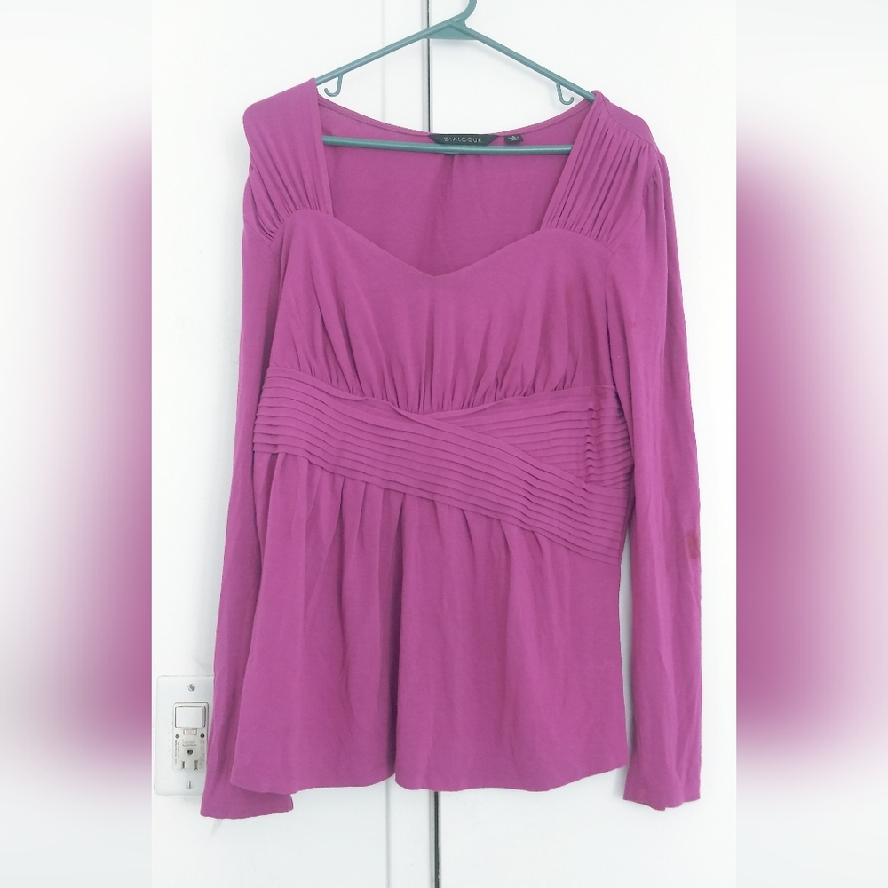 Beautiful Purple Small Top By Dialogue